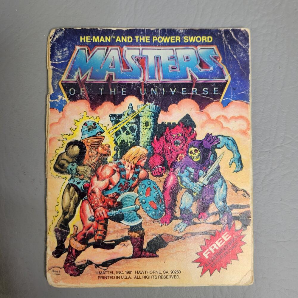 1981 He-Man Power Sword Mini Comic Books Master of the Universe MOTU